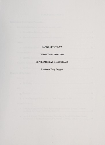 Bankruptcy law