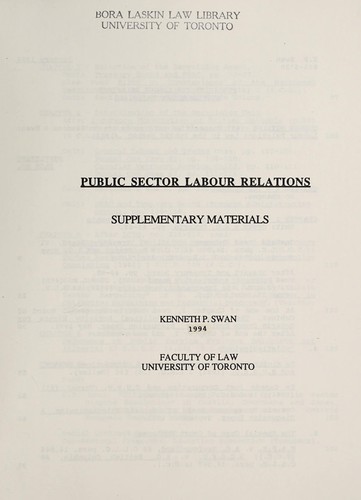 Public sector labour relations