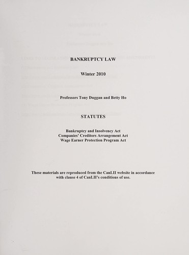 Bankruptcy law