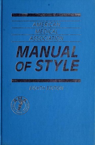 American Medical Association manual of style
