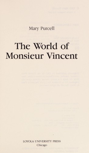 World of monsieur vincent