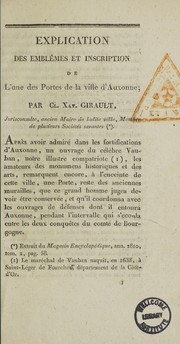Explication des emblèmes et inscription de l'une des portes de la ville d'Auxonne