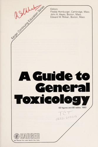 A Guide to general toxicology
