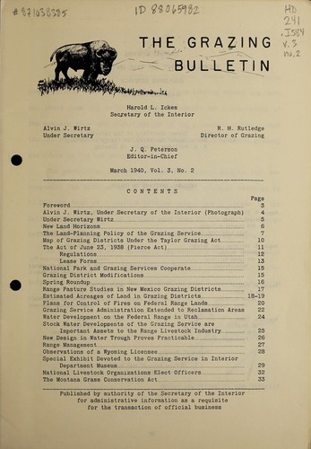 The Grazing bulletin