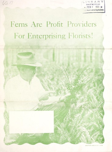 Ferns are profit providers for enterprising florists!