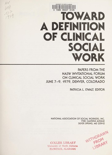 Toward a definition of clinical social work