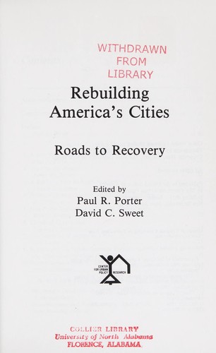 Rebuilding America's cities