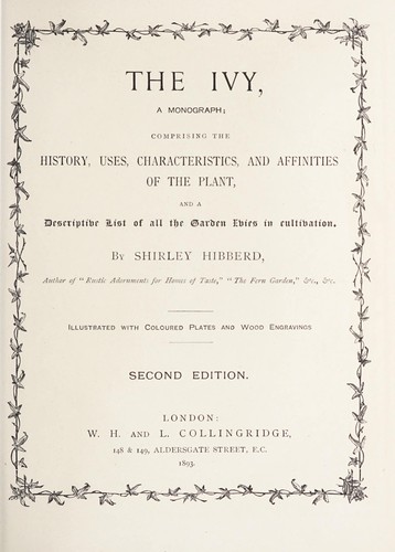 The ivy, a monograph