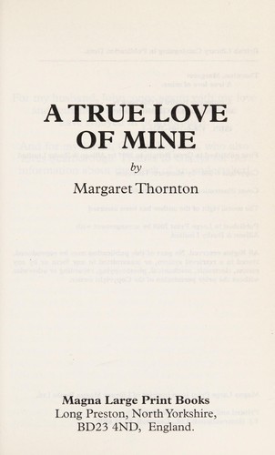 A true love of mine
