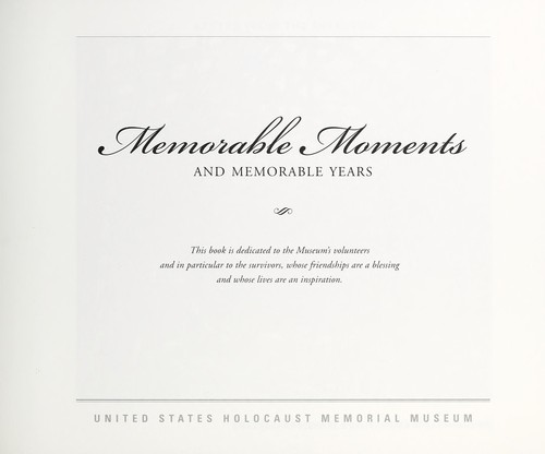 Memorable moments and memorable years