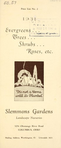Evergreens, trees, shrubs, roses, etc