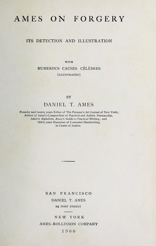 Ames on forgery