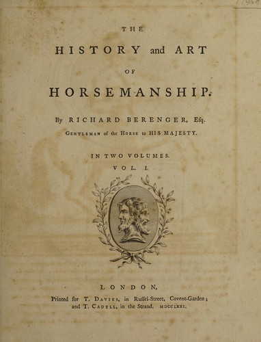 The history and art of horsemanship