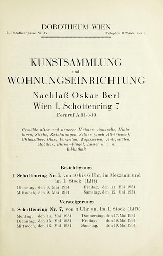 Kunstsammlung und Wohnungseinrichtung