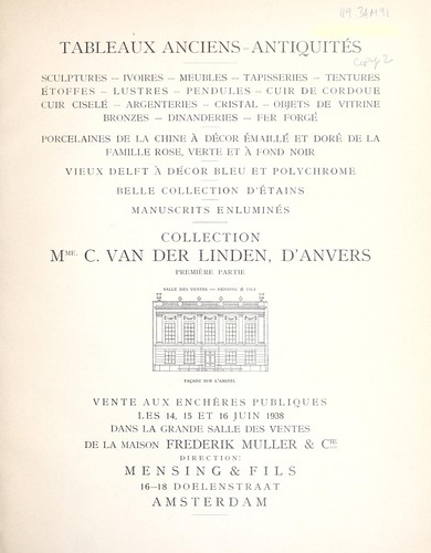 Tableaux anciens, antiquités, première partie