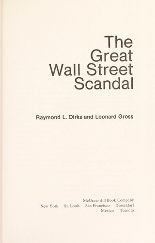 The great Wall Street scandal