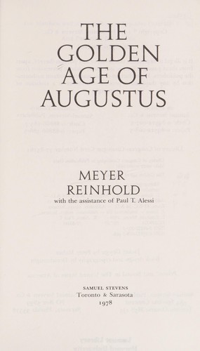 Golden Age Augustus (Aspects of Antiquity)