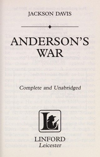 Anderson's war