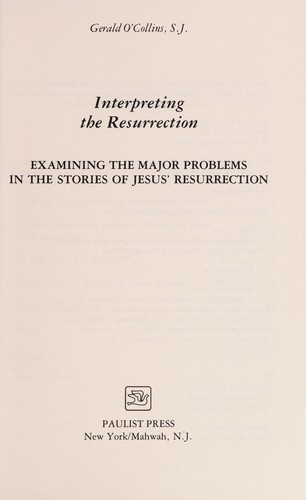 Interpreting the Resurrection