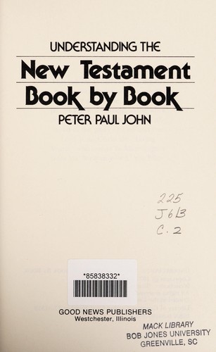 Understanding the New Testament book by book