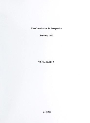The constitution in perspective