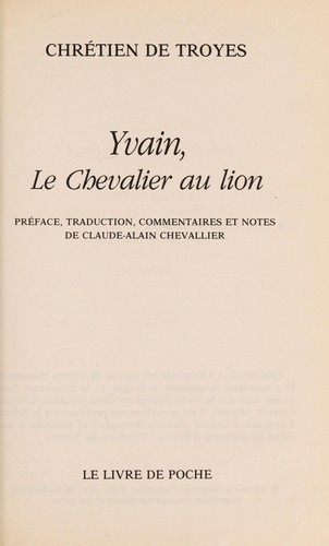 Yvain, Le Chevalier Au Lion