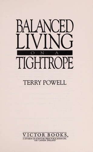 Balanced living on a tightrope