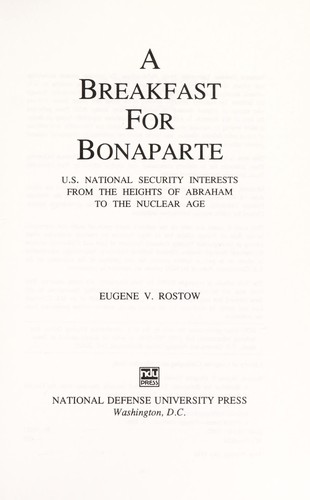 A breakfast for Bonaparte