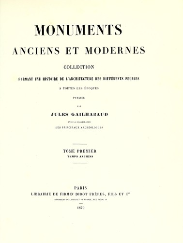 Monuments anciens et modernes