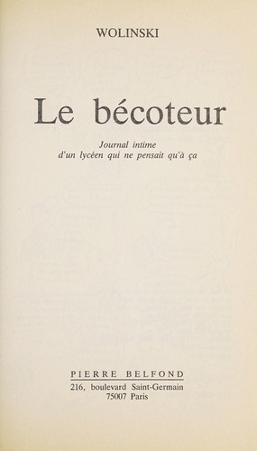Le bécoteur