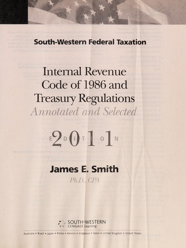 South-Western federal taxation internal revenue code of 1986 and treasury regulations