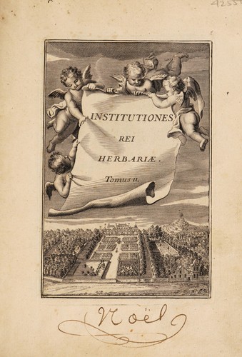 Josephi Pitton Tournefort Institutiones rei herbariae