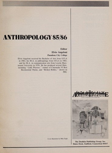 Anthropology 85/86