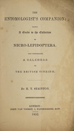 The entomologist's companion