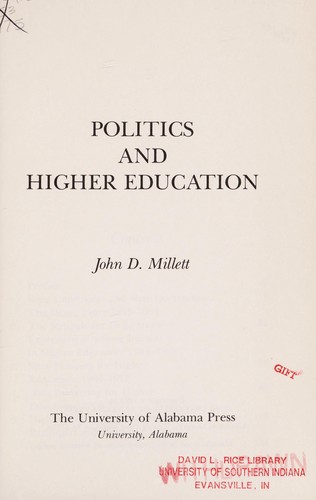 Politics and higher education