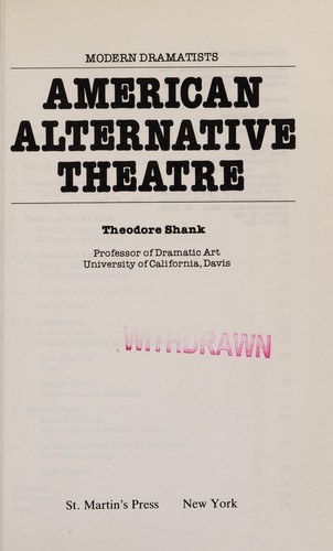 American alternative theatre