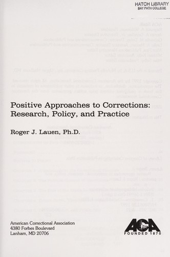 Positive approaches to corrections