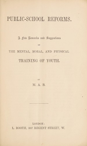 Public-school reforms