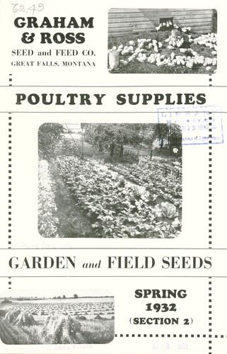 Poultry supplies, garden and field seeds