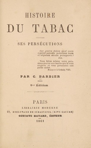 Histoire du tabac