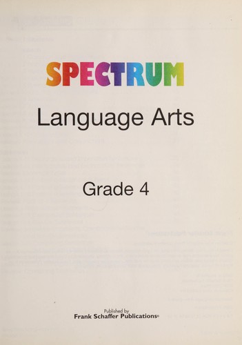 Spectrum language arts