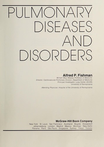 Pulmonary diseases and disorders