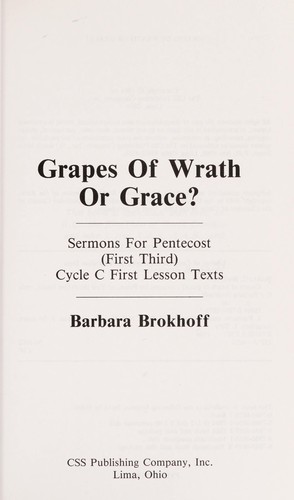 Grapes of wrath or grace?