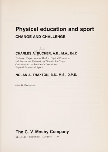 Physical education and sport