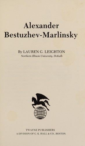 Alexander Bestuzhev-Marlinsky