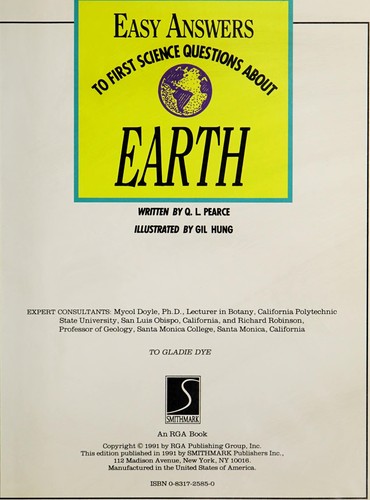 Earth (Easy Answers to 1st Science?)