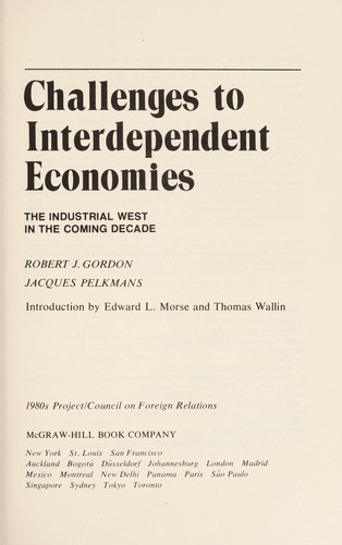 Challenges to interdependent economies