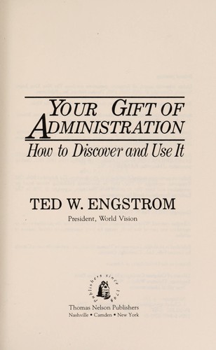 Your gift of administration