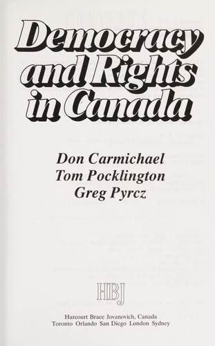 Democracy and rights in Canada