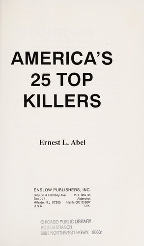 America's 25 top killers